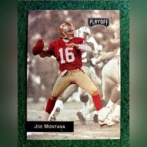 1993 🔥Playoff Football #8 Joe Montana San Francisco 49ers NFL Near Mint